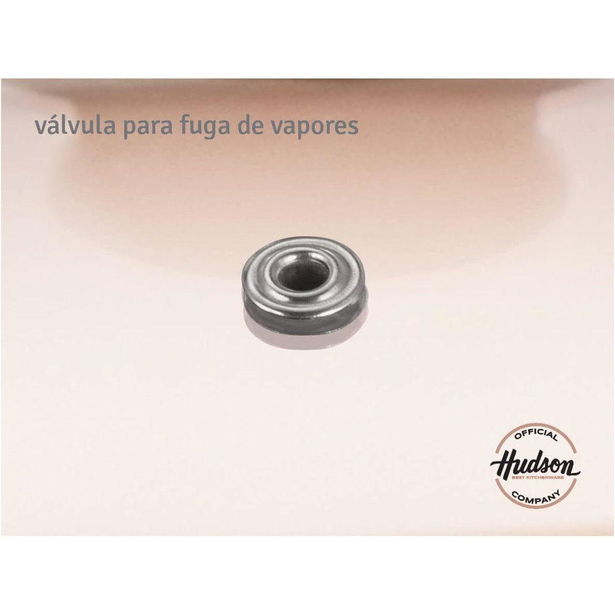 Cacerola Olla HUDSON 24cm Aluminio Antiadherente con tapa cristal.