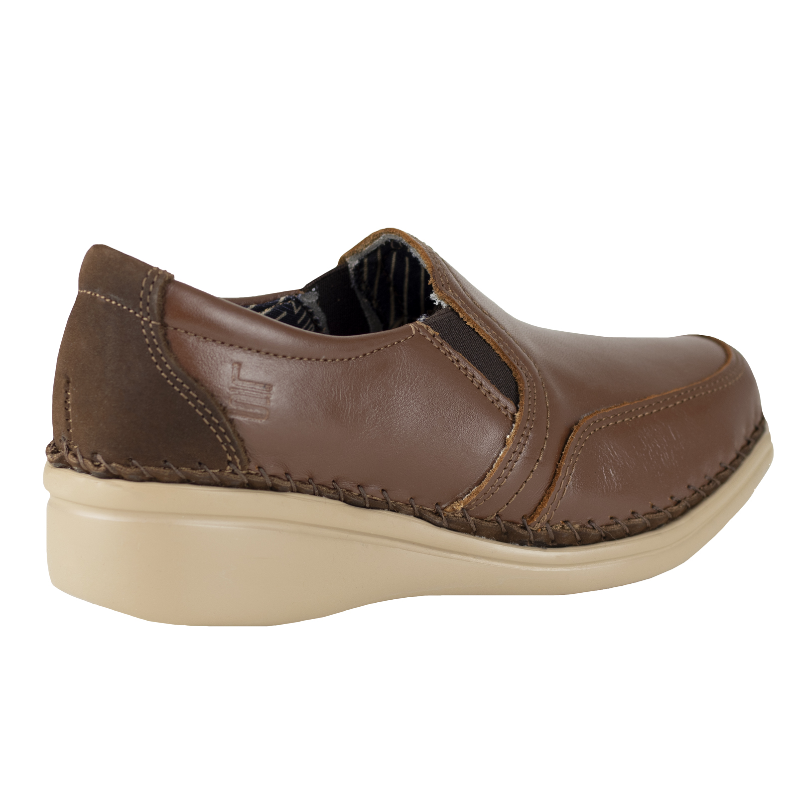 Zapatos Con Tacón Confort Mujer Vestir Lobo Solo 4706 Caoba.