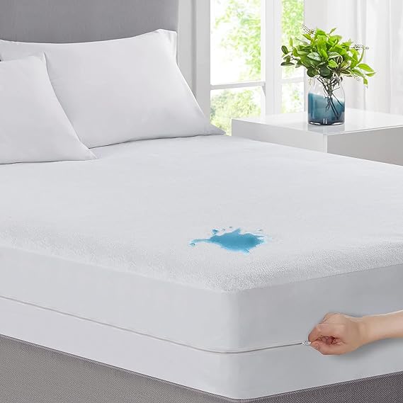 A Tucorresi Cubre Colchones Matrimoniales - 100% Impermeable e Hipoalergénico Funda de Colchón,.