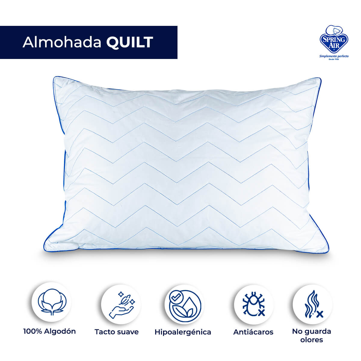 Almohada Spring Air Quilt Touch Firme Estandar Spring Air