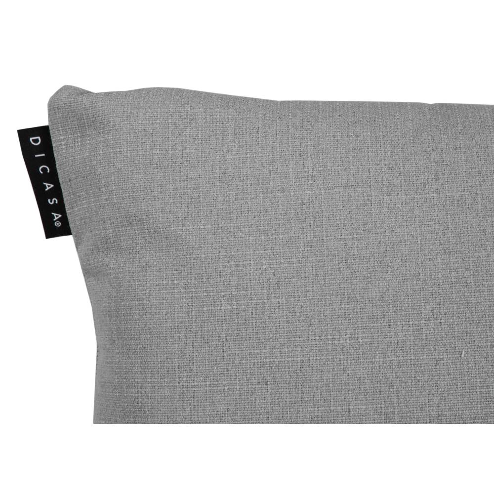 Set de 3 Cojines Decorativos Dicasa Have Kappa, Delta y Zita Havre Gris.