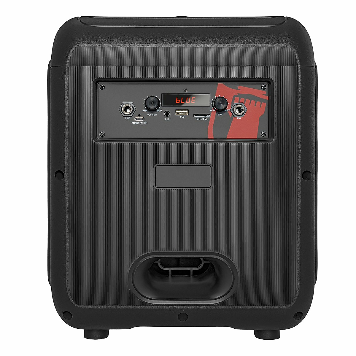 Bocina 8 Pulgadas Recargable Kaiser Flame Leds Gran Potencia KSW-3008