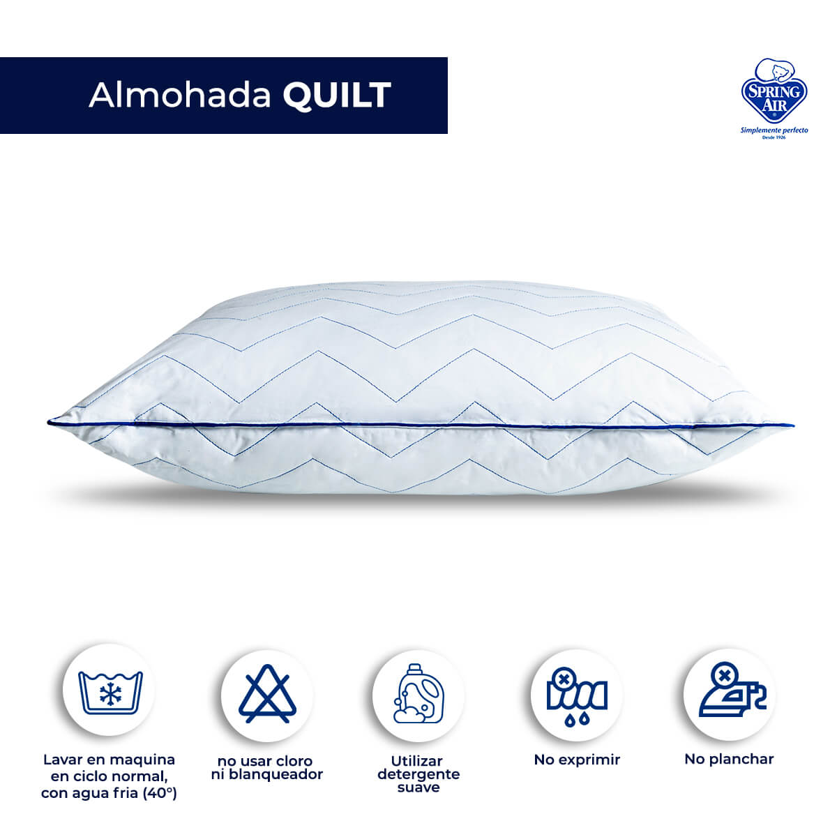 Almohada Spring Air Quilt Touch Firme Estandar Spring Air