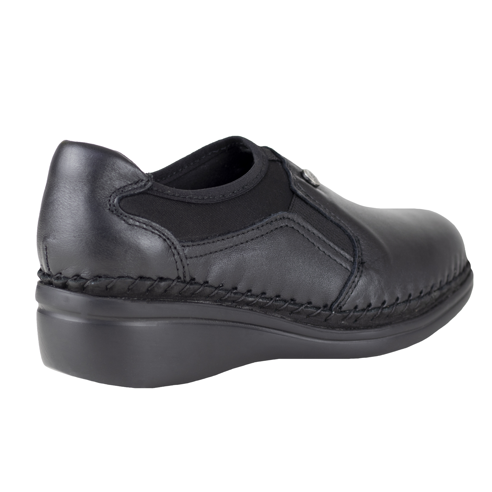 Zapato Negro De Tacón Mujer Casual Semivestir Lobo Solo 4716.