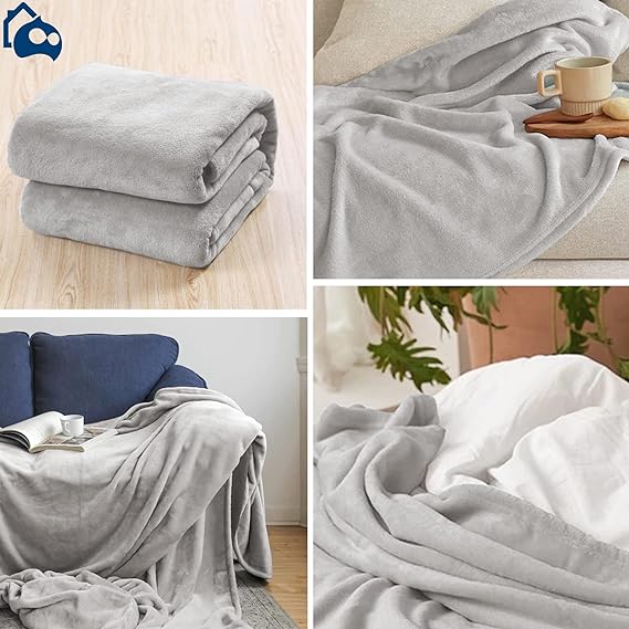 A Bluelander Cobija King Size, Franela de Alta Calidad, Frazada Cómoda y Calientita Tejido Suave y Cálido, Manta de 100% Poliéster Ultrasuave, Calidad Premium (2, Perla, King Size).