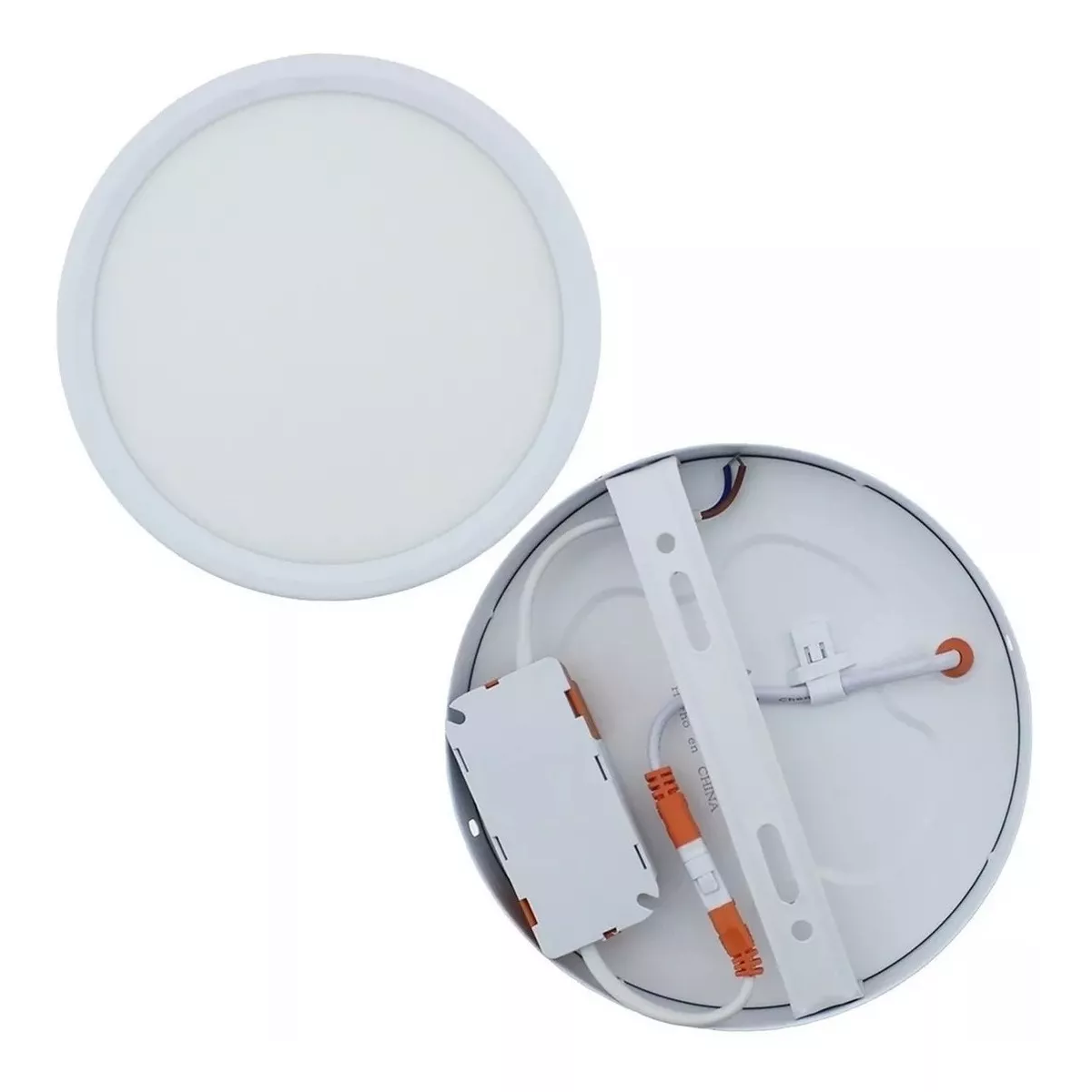 Lampara Panel Led Plafon Sobreponer 30 Cm Redonda 24w Frio.