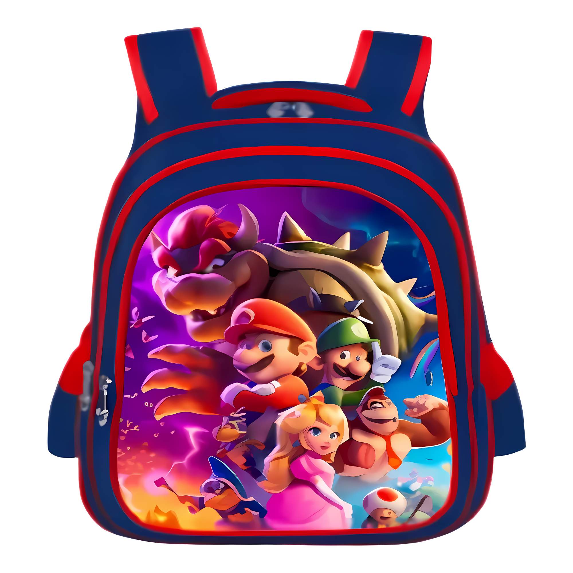 Mochila Lenticular 3D Mario Bros Escolar, Juvenil, Estudiante Mochila con tirantes Casual Diseño Mario Bros
