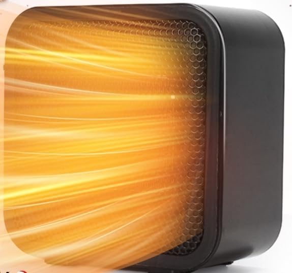 Calefactor,Calentador electrico para hogar 600 W,Calefactor electrico de oficina, Protegido contra sobrecalentamiento y vuelco,Calentador conveniente para uso en interiores, oficina, hoga.