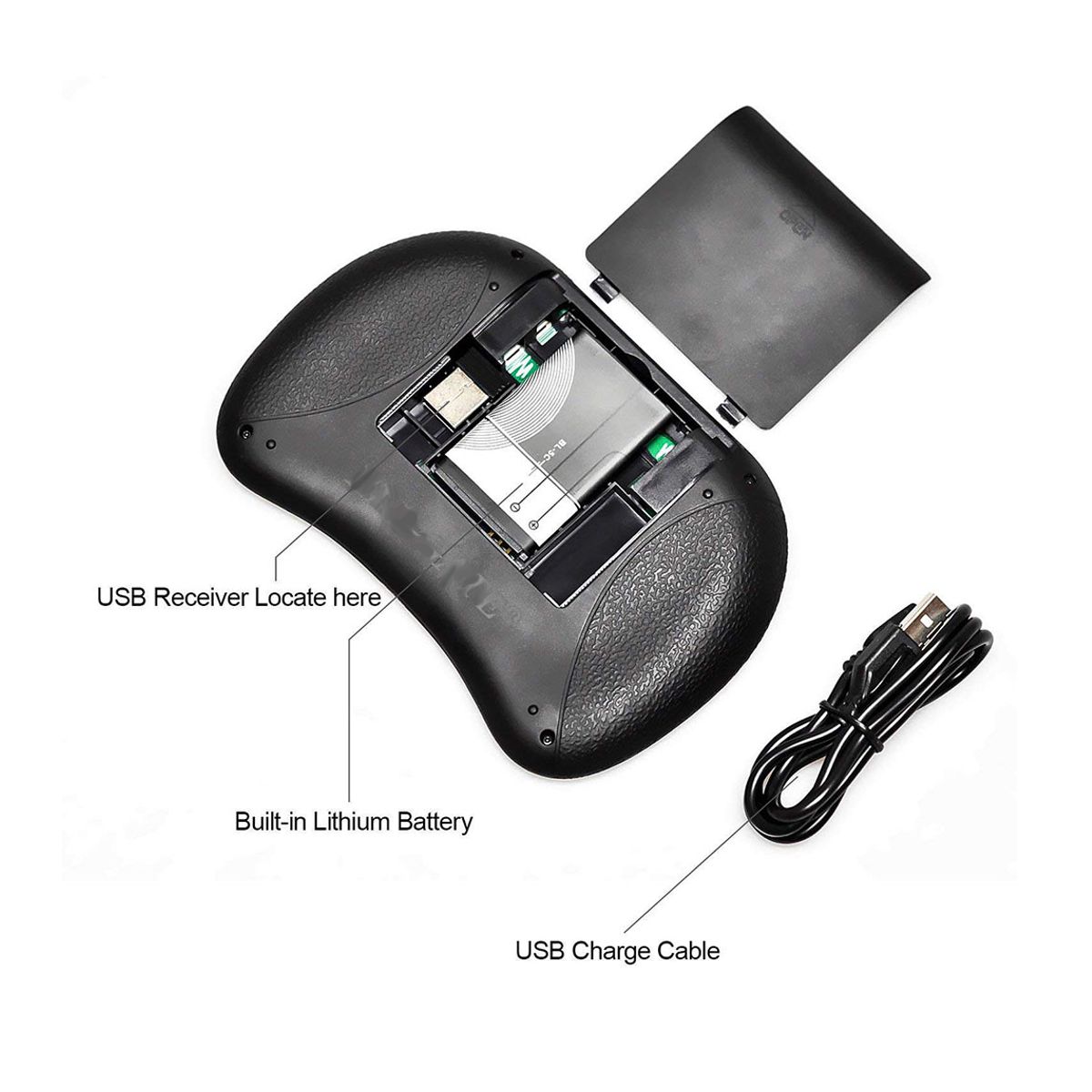 Mini Teclado Inalambrico Recargable Retroiluminado Tecla Ñ Para Smarttv PC Laptop.