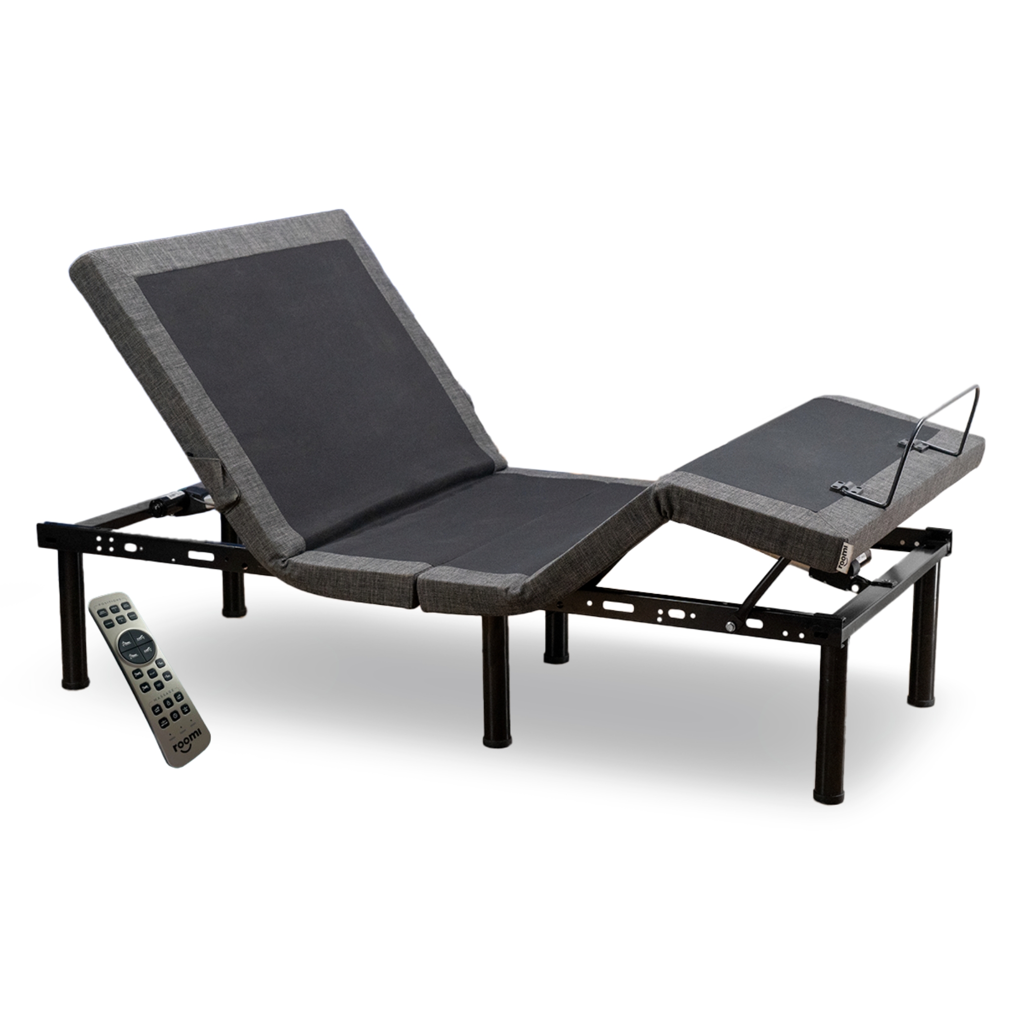 Cama Eléctrica King Size Ajustable con Control Remoto, Función Masaje y Luz Bajo Cama ROOMI.