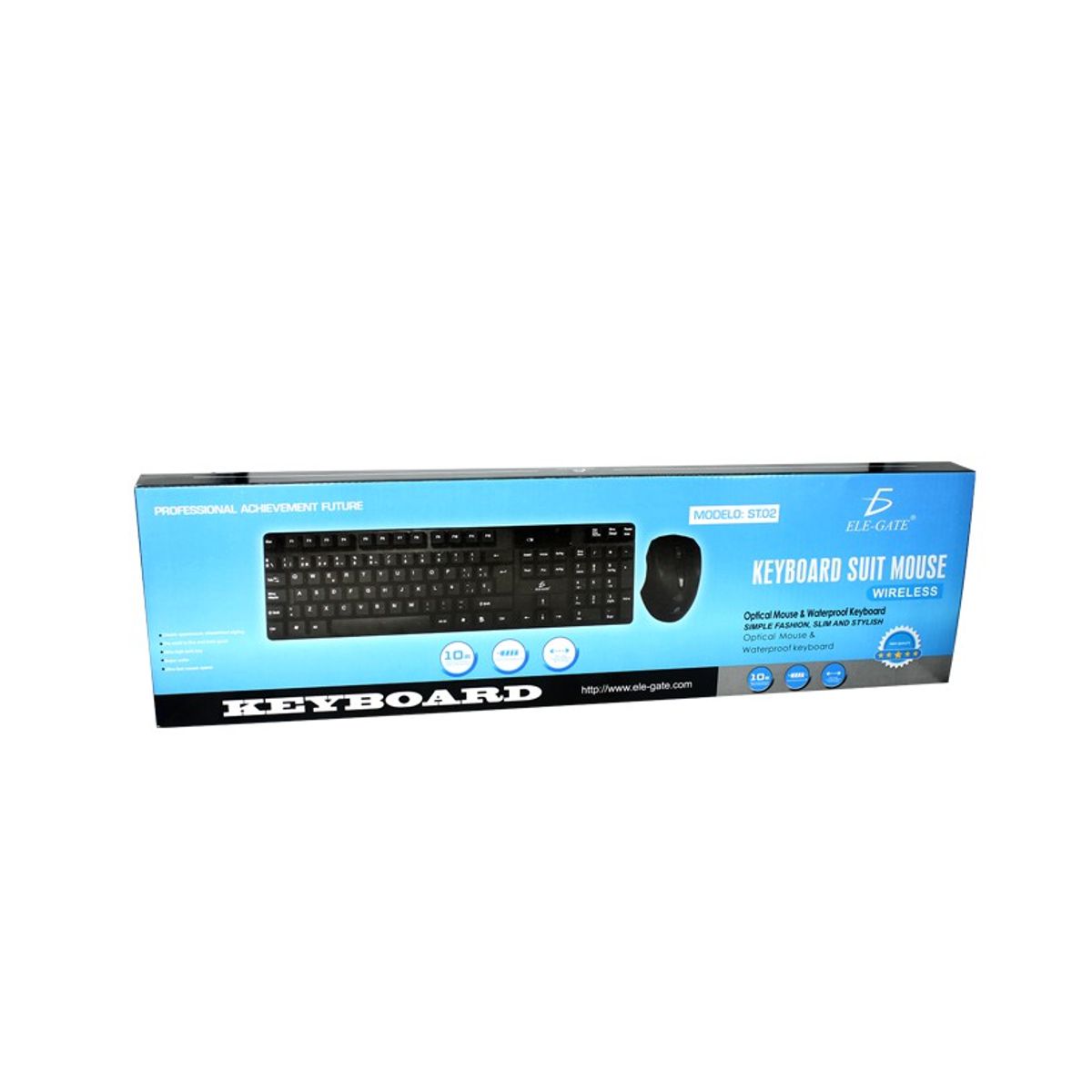 Kit De Teclado y Mouse Inalambricos En Español 2.4gHz Receptor USB.