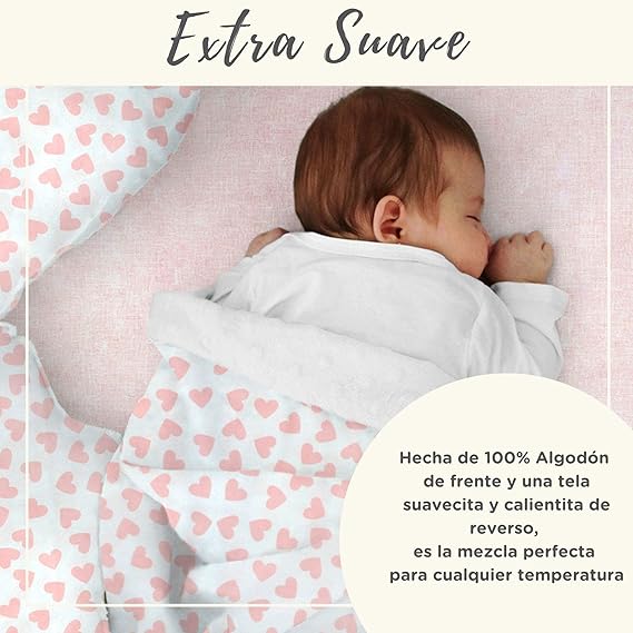 A Nap Baby Cobijas para Bebé Tipo Cobertor Ideal para Cuna, Toddler ó Descanso - Arcoiris.