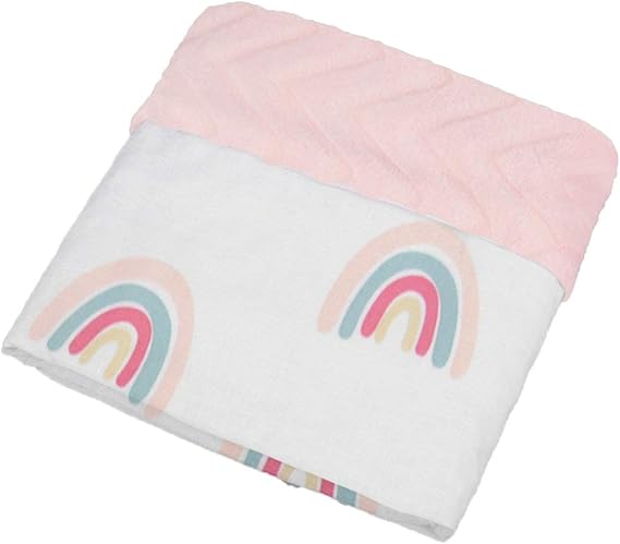 A Nap Baby Cobijas para Bebé Tipo Cobertor Ideal para Cuna, Toddler ó Descanso - Arcoiris.