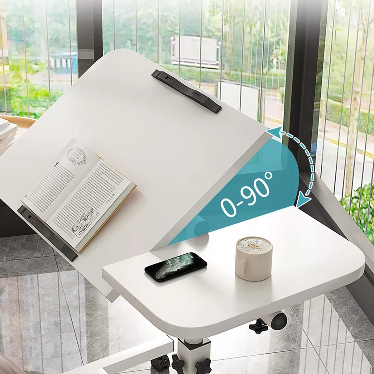 Mesa Auxiliar De Sofá Plegable Y Extraíble Para Laptop 60cm.