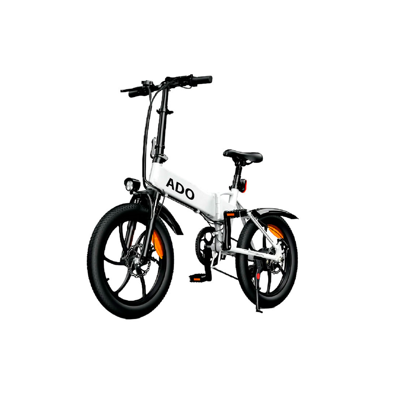 Bicicleta Eléctrica Plegable Urbana Ebike ADO A20 250W 20" Blanca.