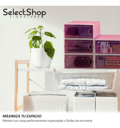 Cajas Organizadoras Cajoneras Apilables Para Zapatos 12 Pzs.