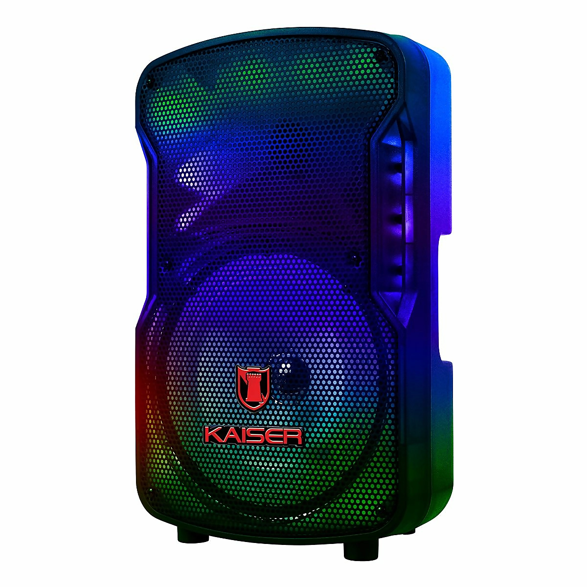 Bocina Bafle 8'' Flame Lightning Semi Trasparente Ksr-link KSW-1009