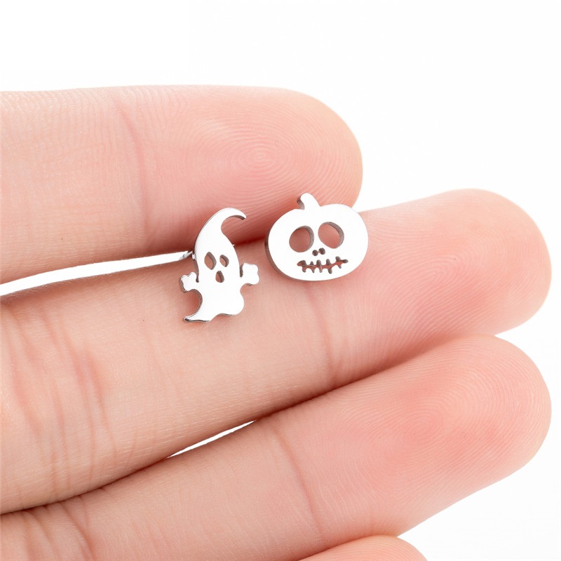 Aretes Pendientes Halloween Fantasma Calabaza Mujer Elegante Moda Fiesta Regalo