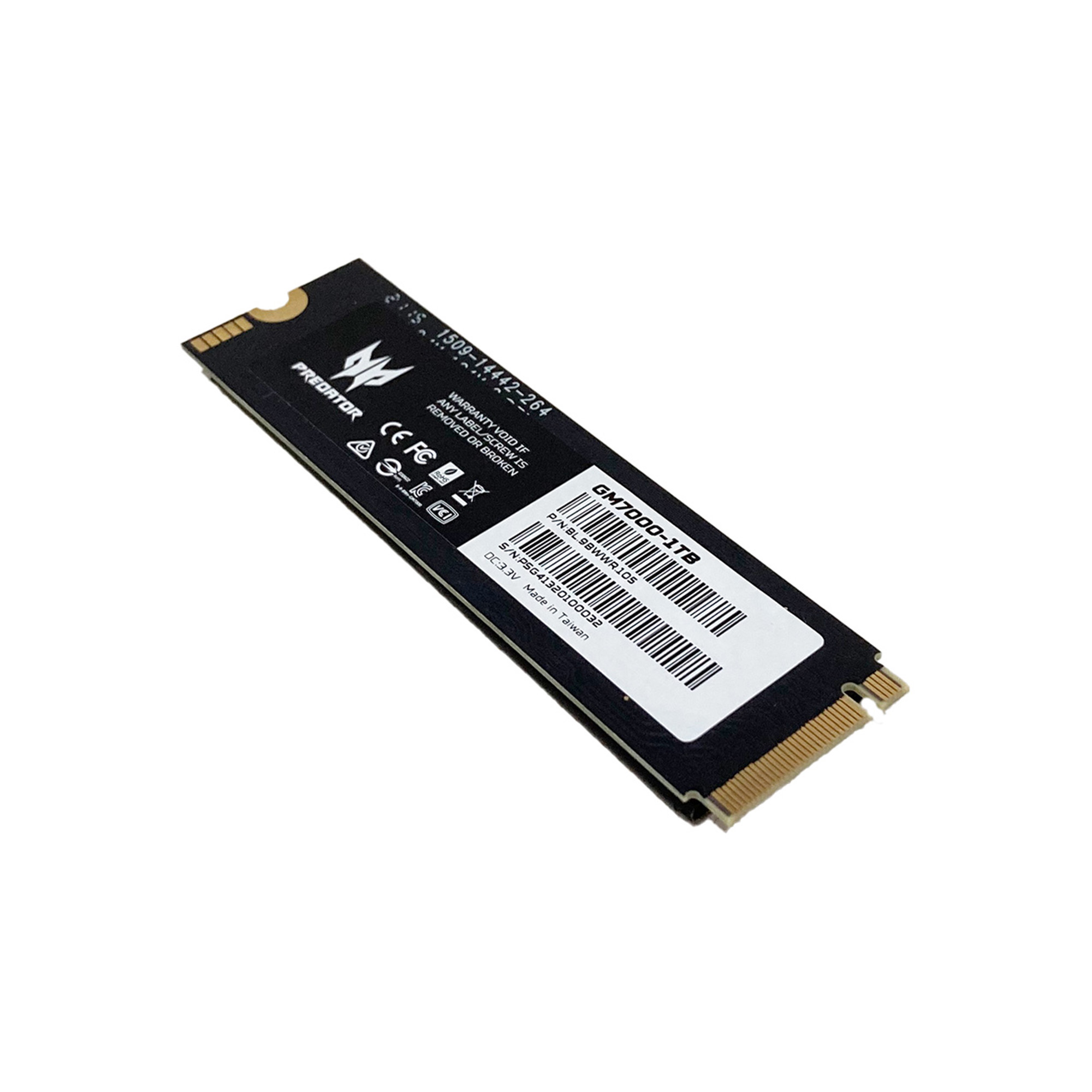 Unidad de Estado Sólido Predator GM7000 de 1 TB, M2 2280, NVMe PCIe Gen 4X4, 7400/6700 MB/s