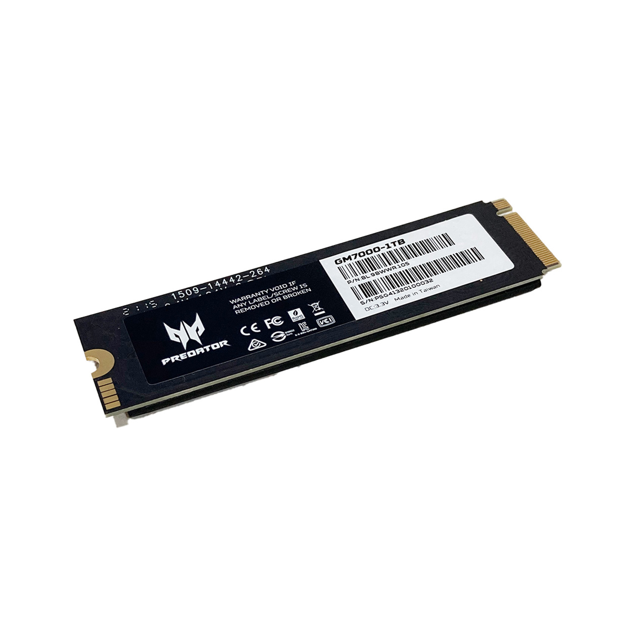 Unidad de Estado Sólido Predator GM7000 de 1 TB, M2 2280, NVMe PCIe Gen 4X4, 7400/6700 MB/s