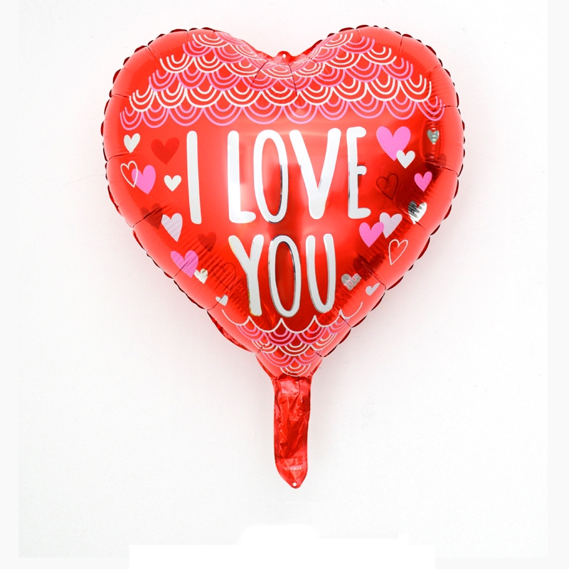 10 Globos Látex Corazón Amor I Love You Rojo Fiesta Regalos Decoración