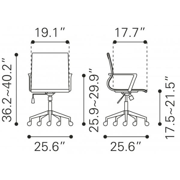 Silla de Oficina Stacy Blanco - Kessa.