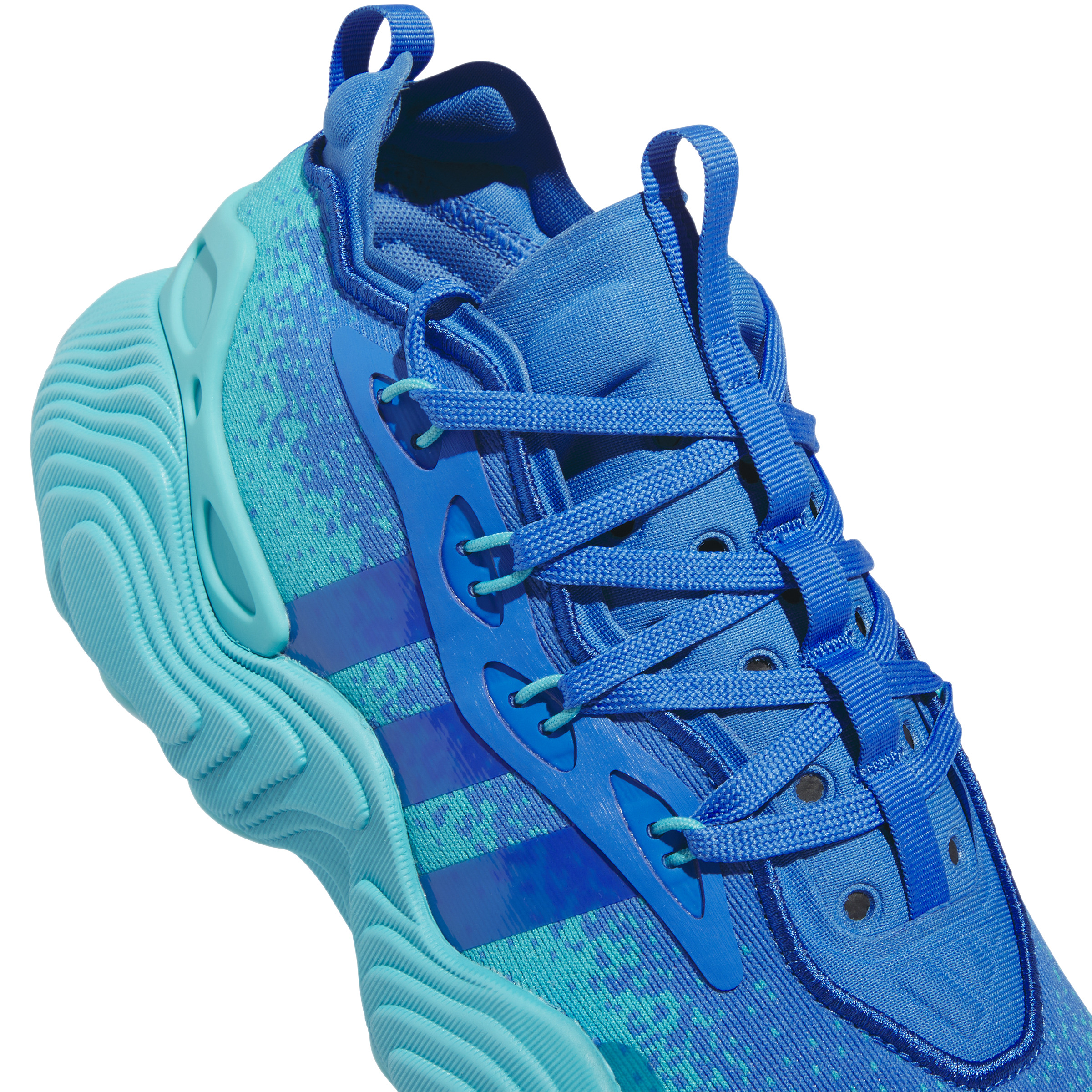 Tenis adidas Trae Young 3 Low Basketball Azul Calzado Deportivo.