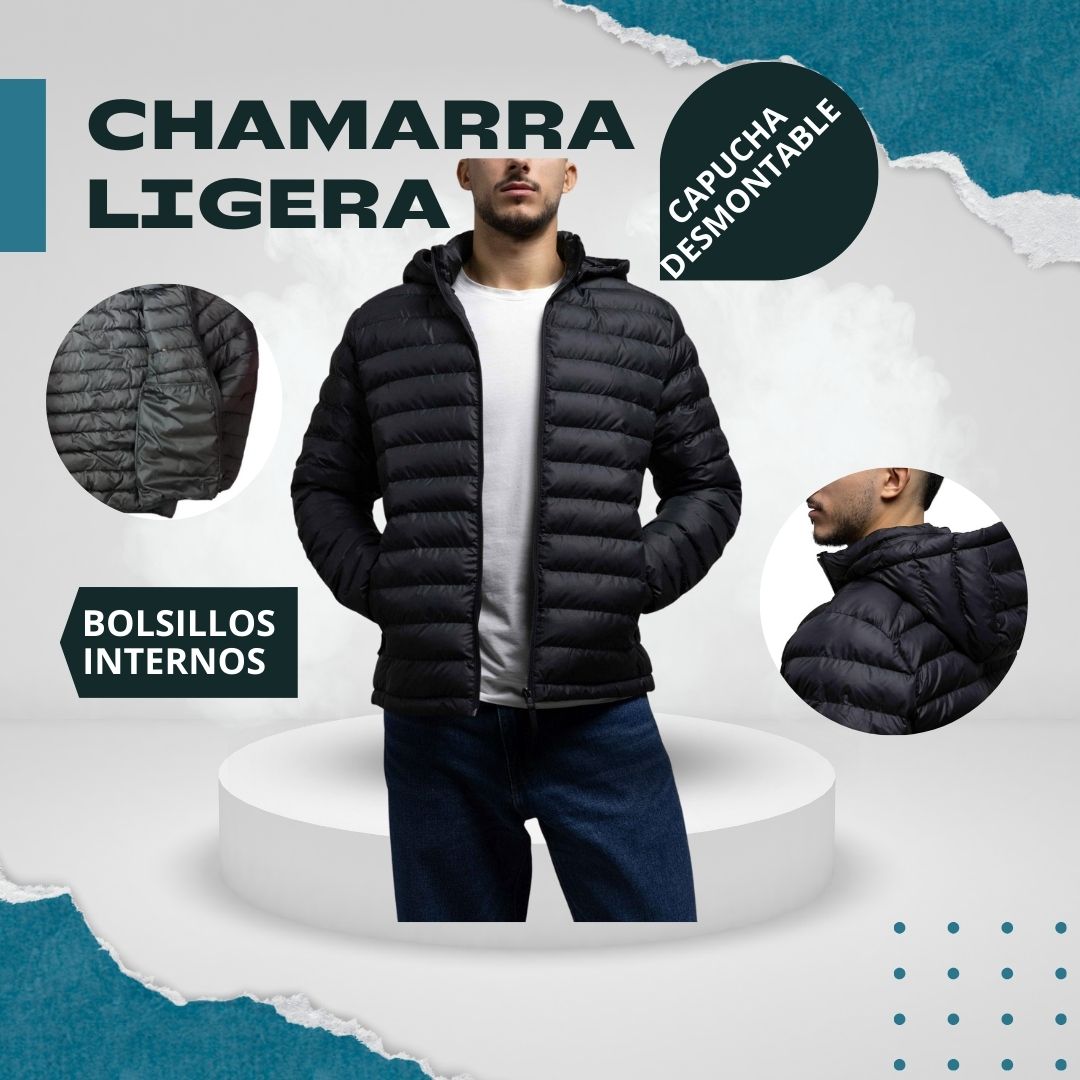 Chamarra Con Capucha Chamarra Negra Ligera 