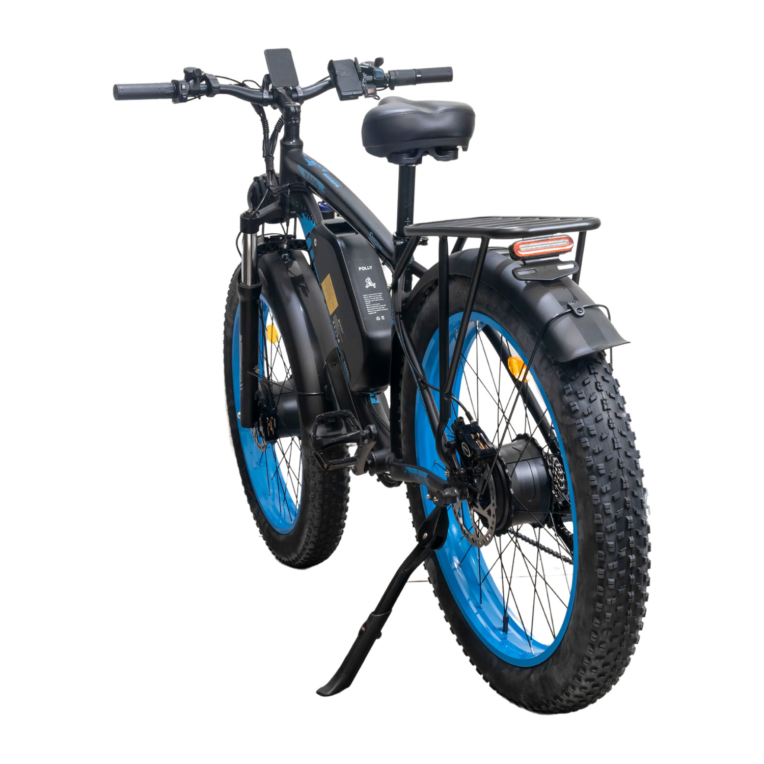 Bicicleta Eléctrica de Montaña Fatbike Moboss K800 Doble motor 1000W x 2 26" Azul.