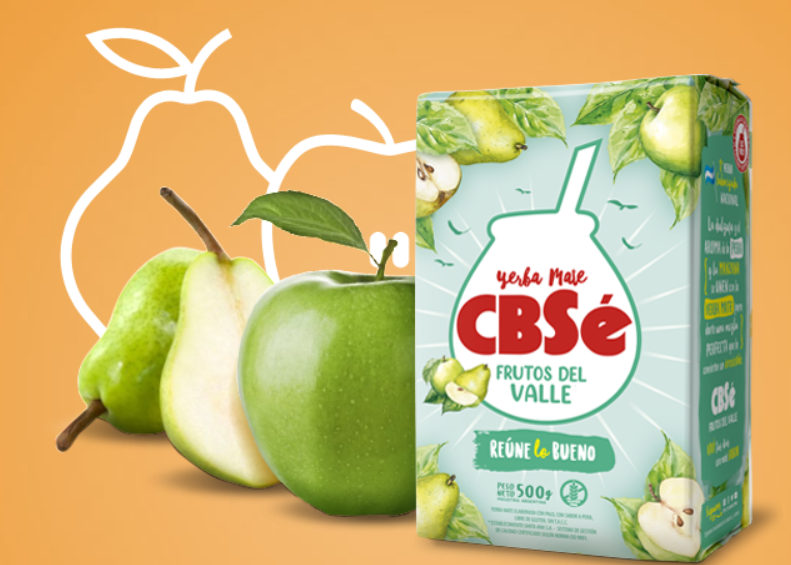 Yerba Mate Cbsé Frutos del Valle 500 g.