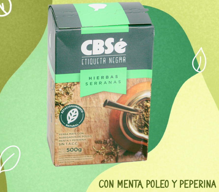 Yerba Mate Cbsé Etiqueta Negra 500 g.