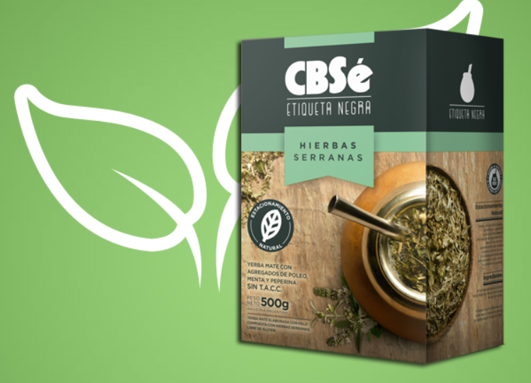 Yerba Mate Cbsé Etiqueta Negra 500 g.