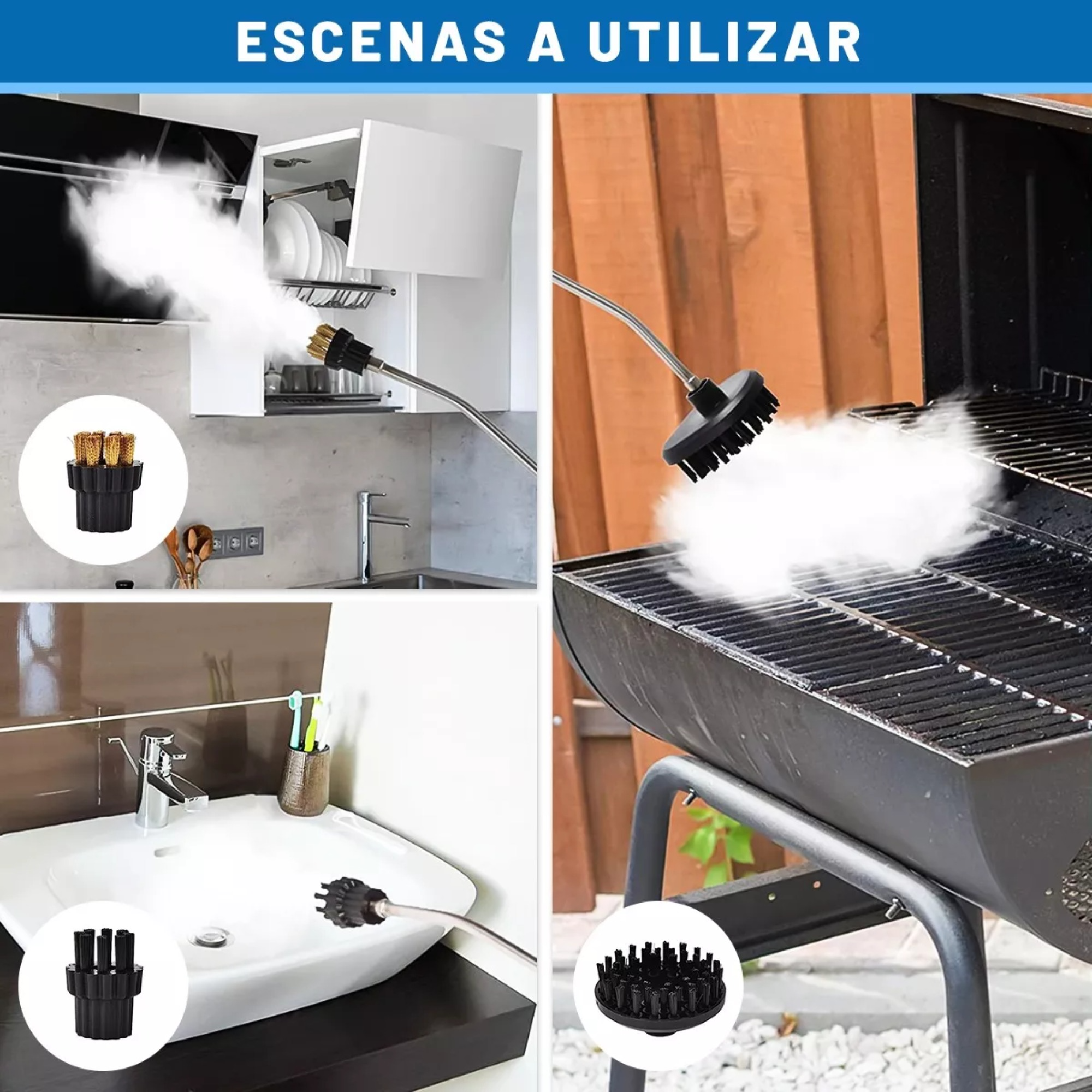 Limpiador De Vapor Presurizado De Alta Temperatura 2500w.