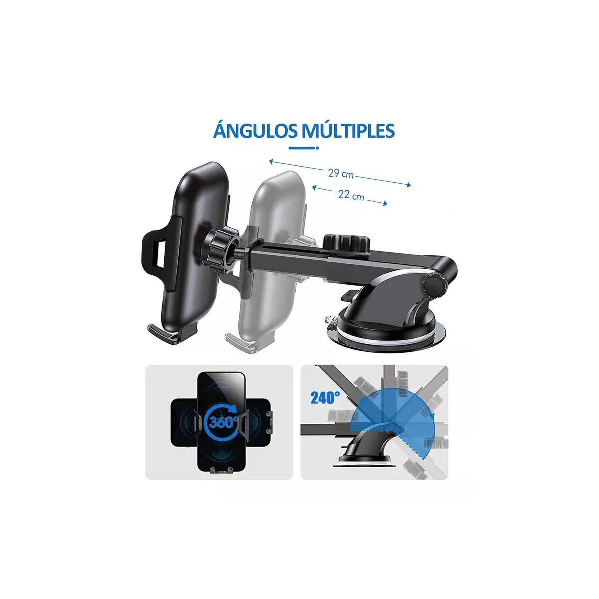 Soporte Para Teléfono Para Coche,soporte Porta Celular 3en1.