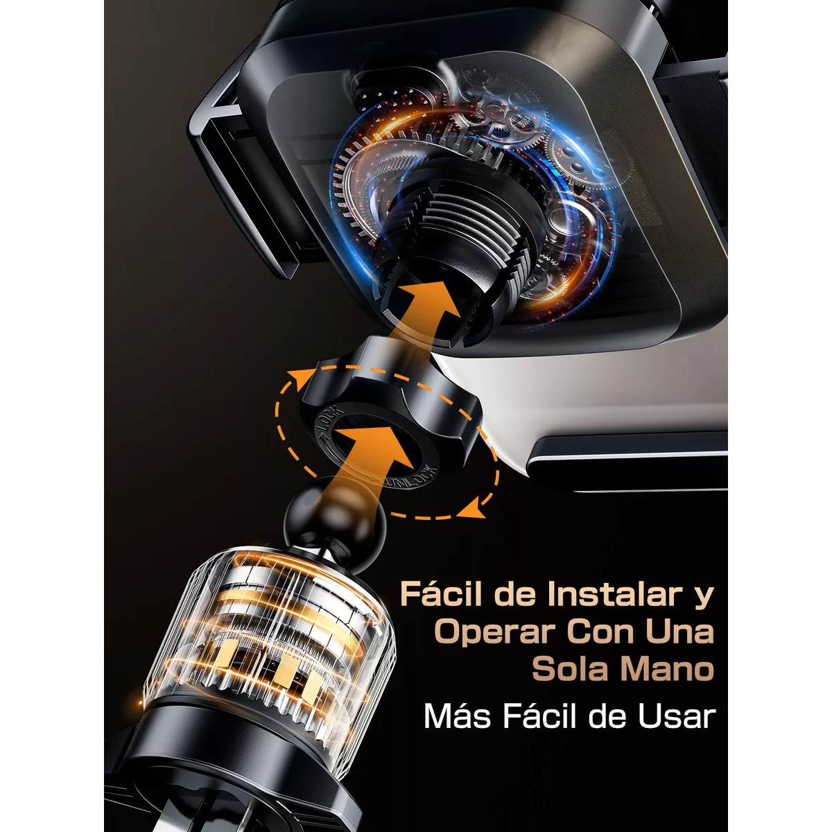 Soporte De Celular Para Auto Con Ganchos Dobles Más Estables.