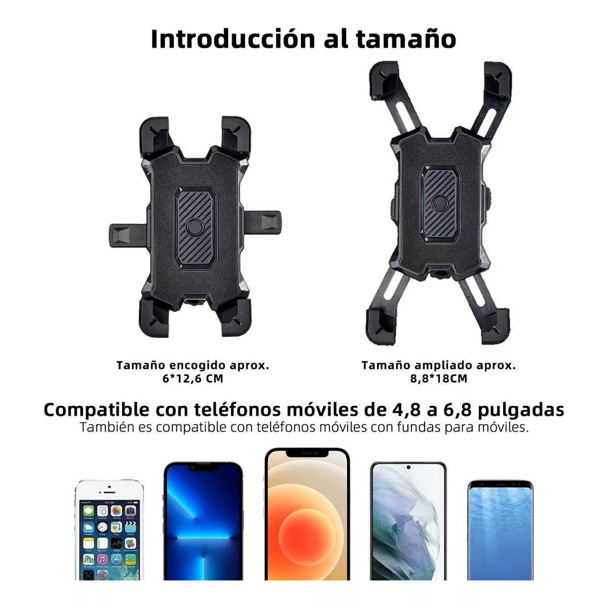 Soporte De Celular Moto/bicicleta 360° Base Celular Moto.