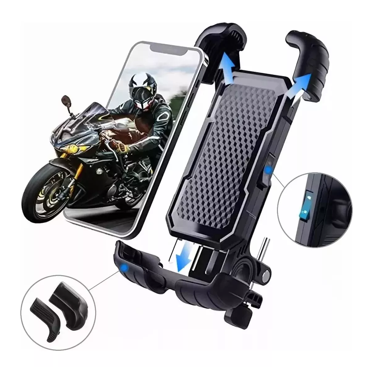 Soporte Para Celular Moto/bicicleta, Base Porta Teléfono360°.