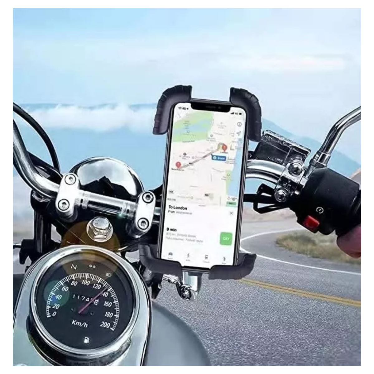 Soporte Para Celular Moto/bicicleta, Base Porta Teléfono360°.