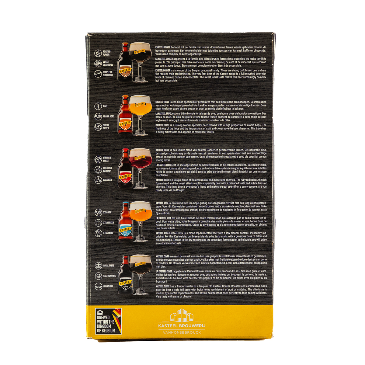 Four Pack Cerveza Kasteel con Copa 330 Ml.