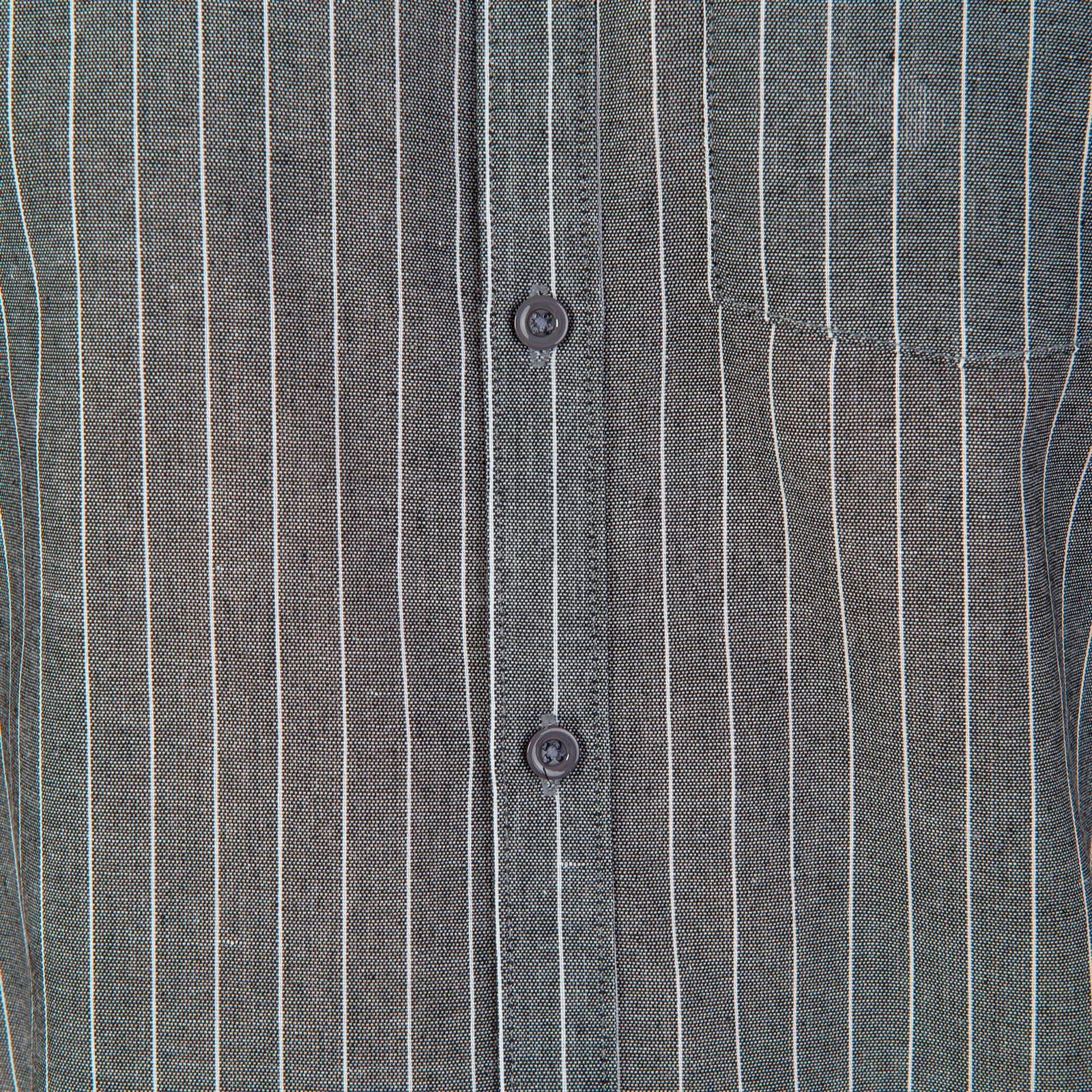 Camisa Manga Corta Slim Fit Color Negro Rayas.