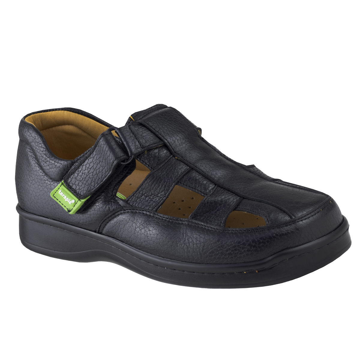 Sandalia Para Hombre Pie Diabético Terapie Confort 224 Negro Original.