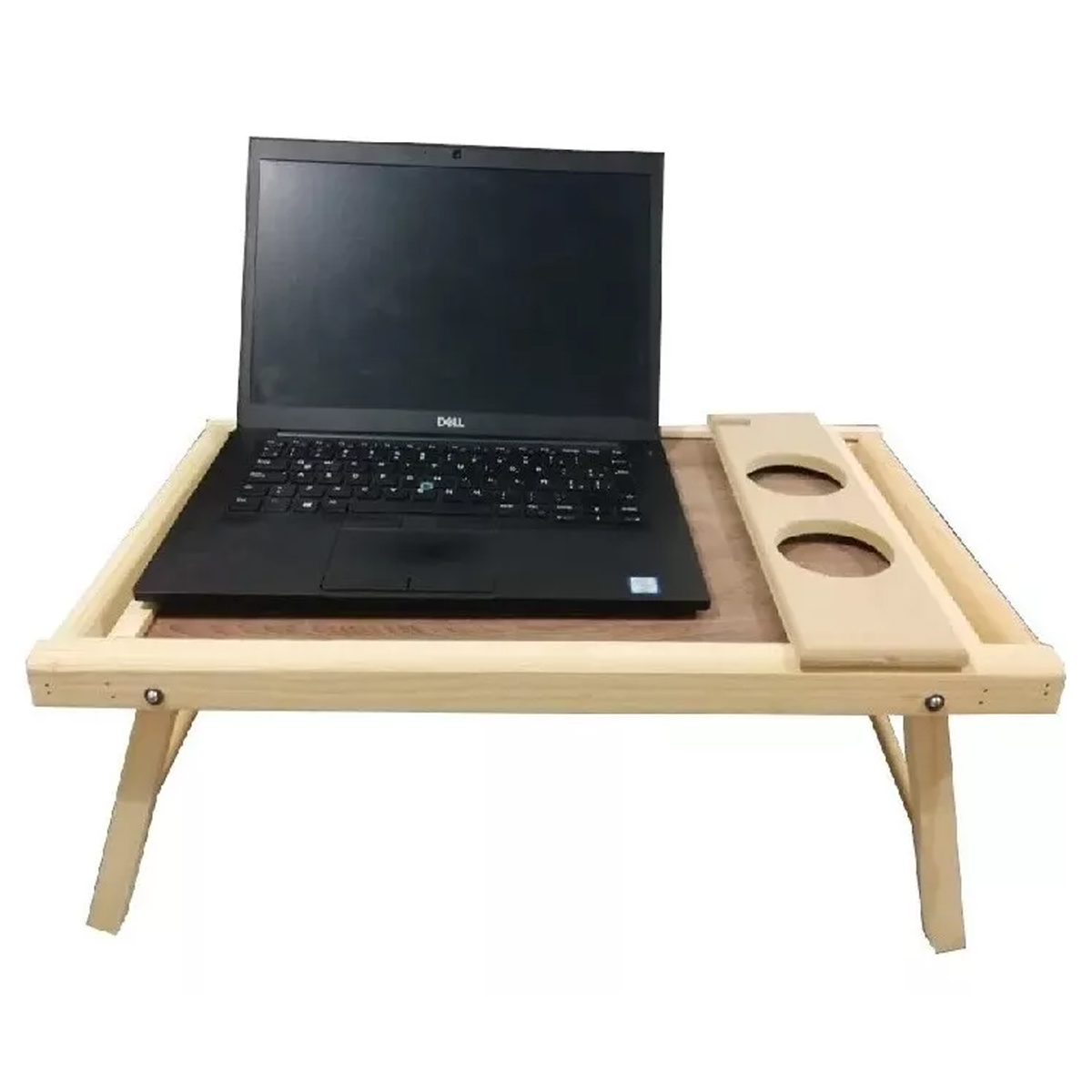 Mesa De Servicio Plegable Cama Lap Porta Vaso 