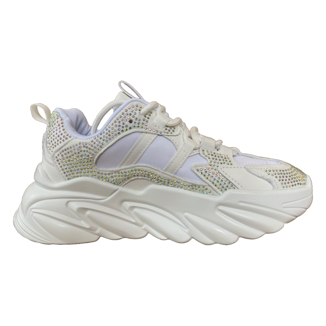 Tenis Mujer Steve Madden Wave-r White Multi Blanco