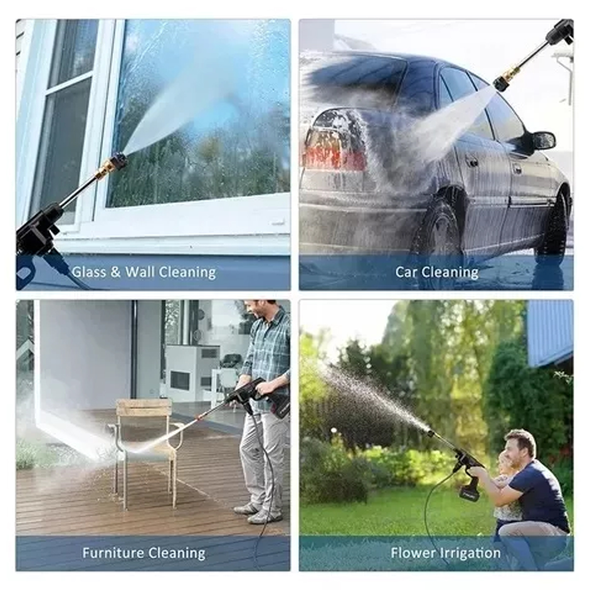 Hidrolavadora Electrica Pistola Para Lavado Autos Portatil