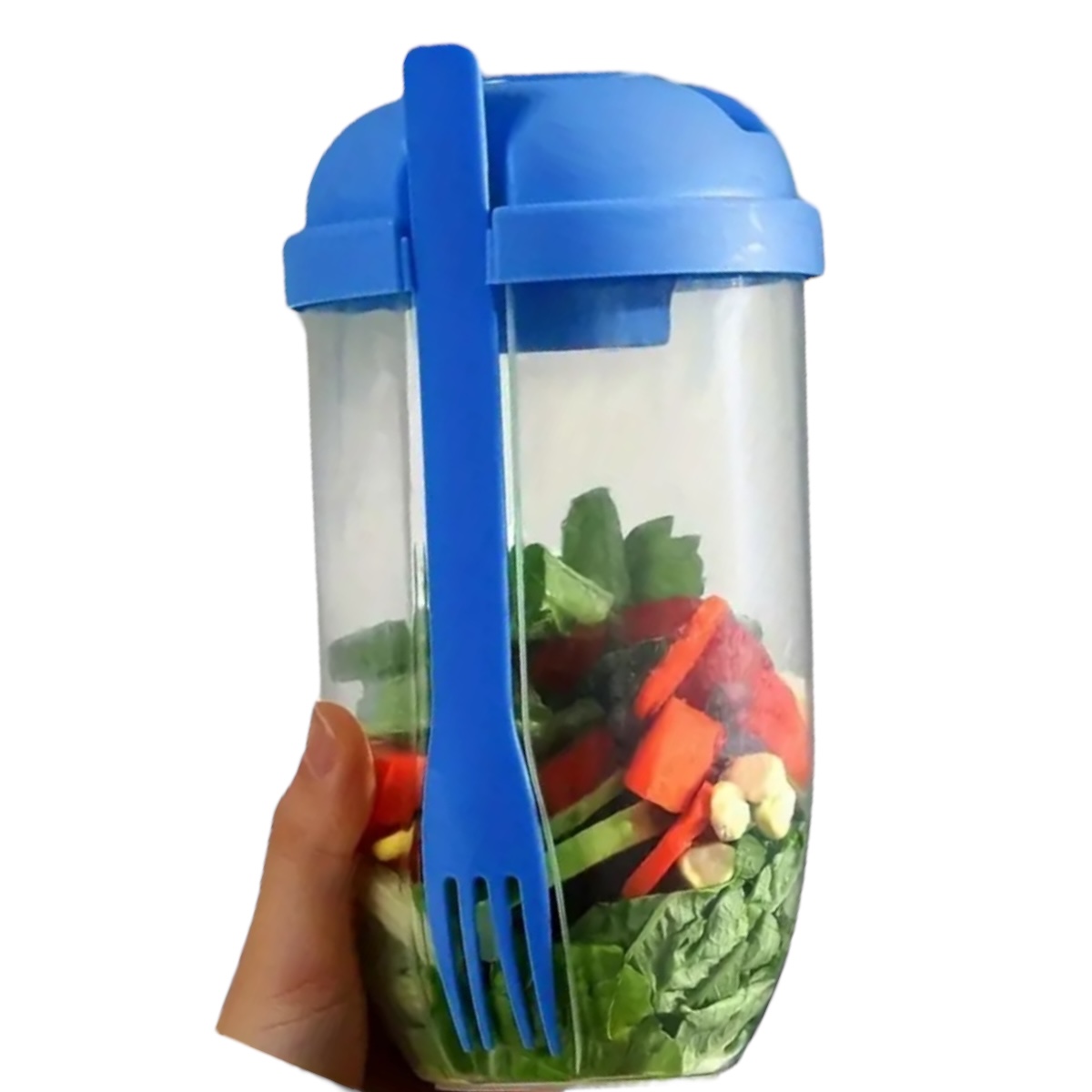 Vaso Para Ensaladas, Verduras, Desayuno, Tapa Portátil.