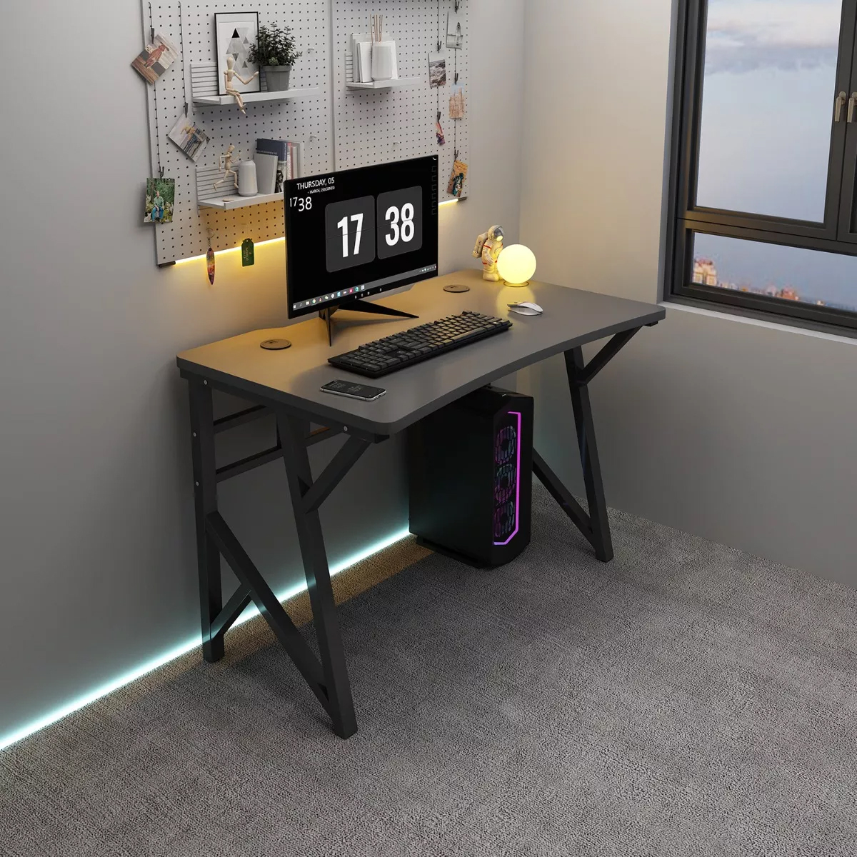 Escritorio De Ordenador Mesas De Hogar Oficina En Casa 100cm.