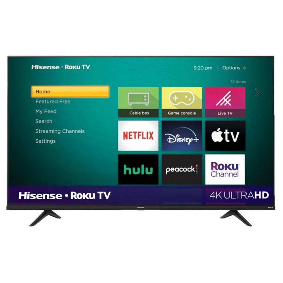 Pantalla Hisense R6 Series 65Pulg 4K Roku Tv Black Reacondicionada.