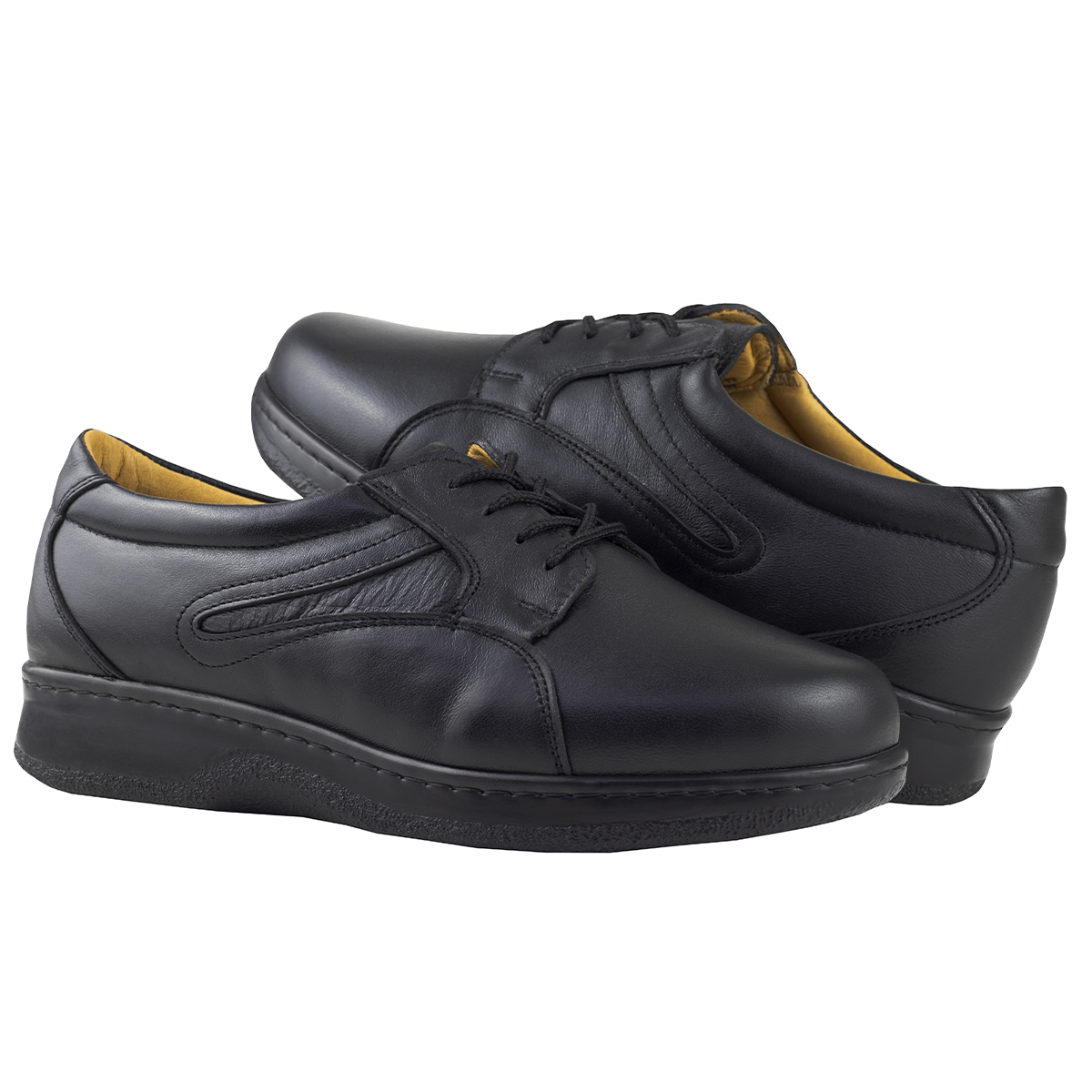 Zapato Negro Derby Para Mujer Pie Diabético Terapie Confort 109 Negro Original.