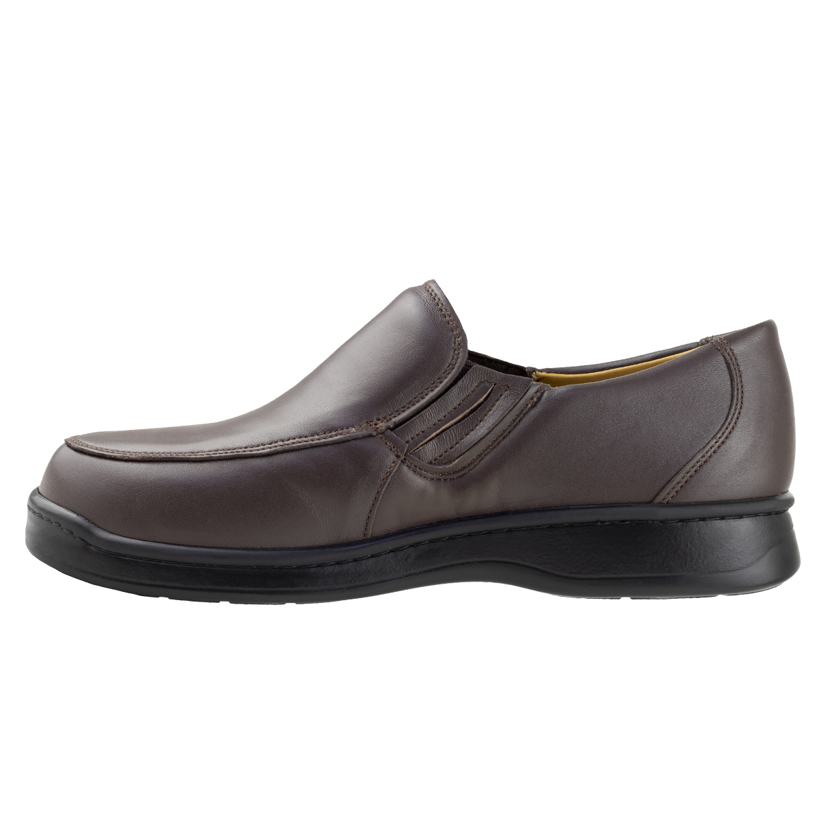 Zapato Mocasín Para Hombre Pie Diabético Terapie 208 Café Acolchado.