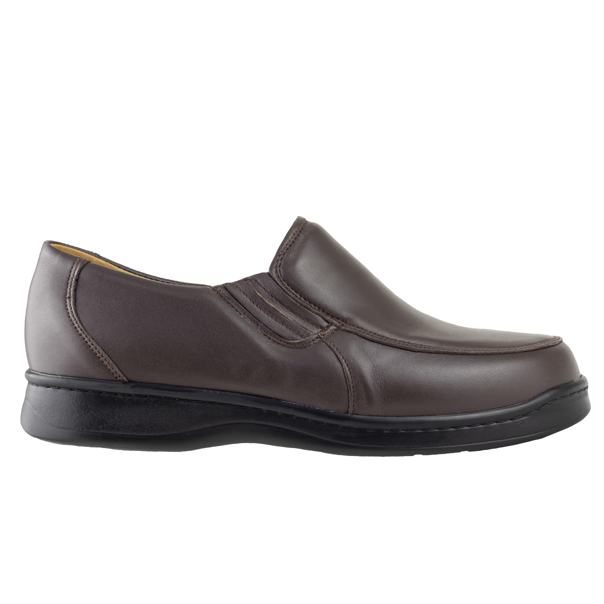 Zapato Mocasín Para Hombre Pie Diabético Terapie 208 Café Acolchado.